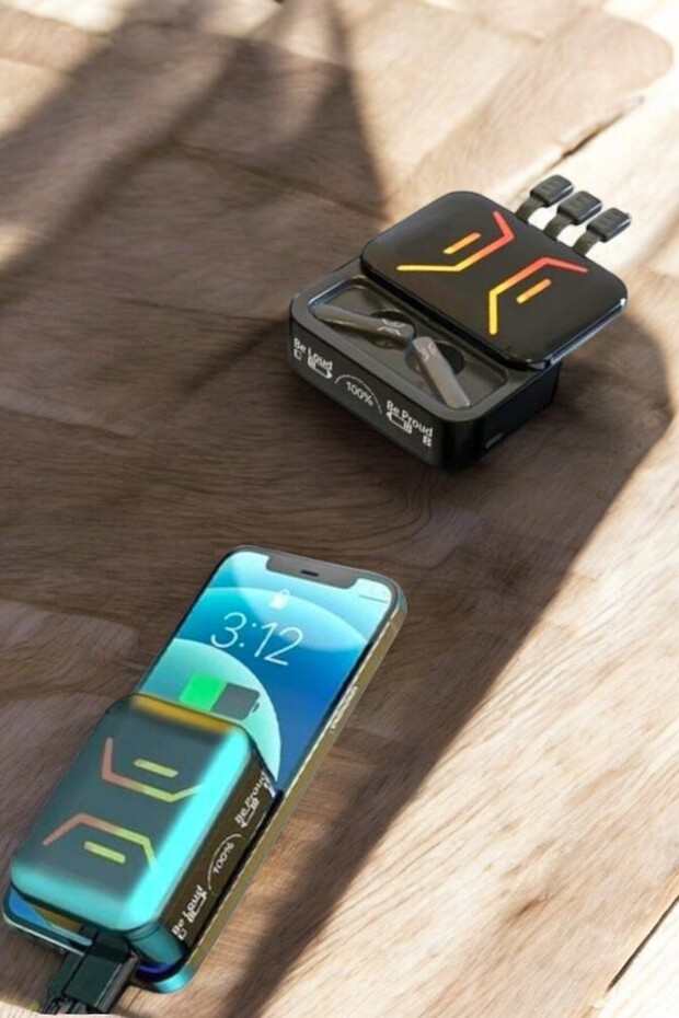 Yüksek Ses Performanslı Kablosuz Kulaklık - Powerbankli Şarj İmkanı ile Sınırsız Müzik! - 2
