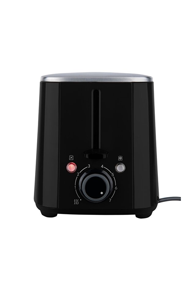 Black Retro 2 Slice Toaster - 1