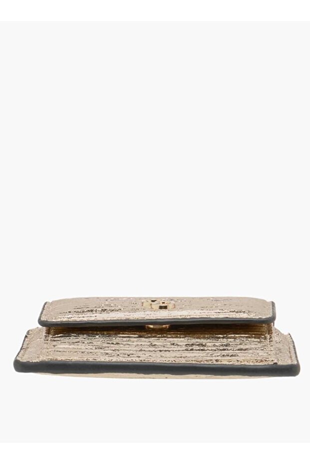 Wrinkle Textured Wallet with Button Closure - W 1 x H 8 x D 11 cm - 4