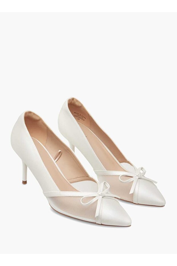 Flora Bella Textured Slip-On Pumps with Stiletto Heels