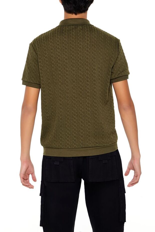 Örgü Desenli Gömlek - 3