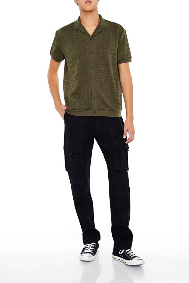 Örgü Desenli Gömlek - 4