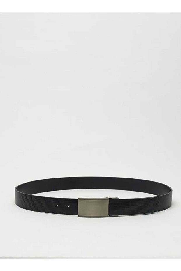 Textured Reversible Belt with Pin Buckle Closure