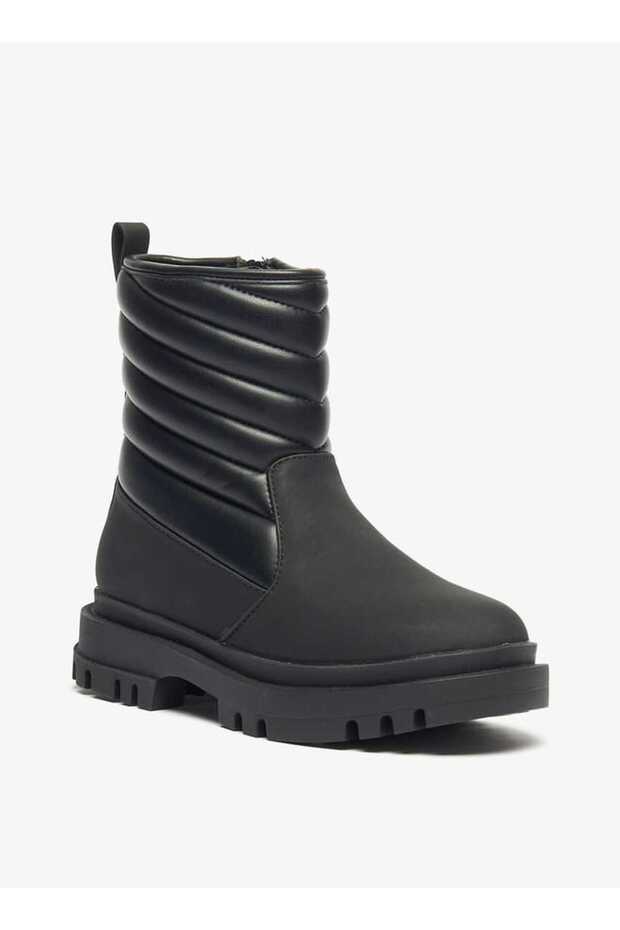 Little Missy Quilted Boots with Zip Closure