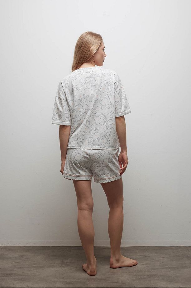 Kadın Pamuklu Şort Pijama Altı - 4
