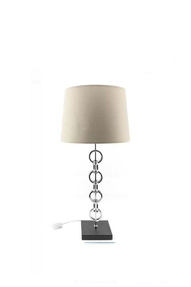 Krem Gümüş Abajur 72cm - 1