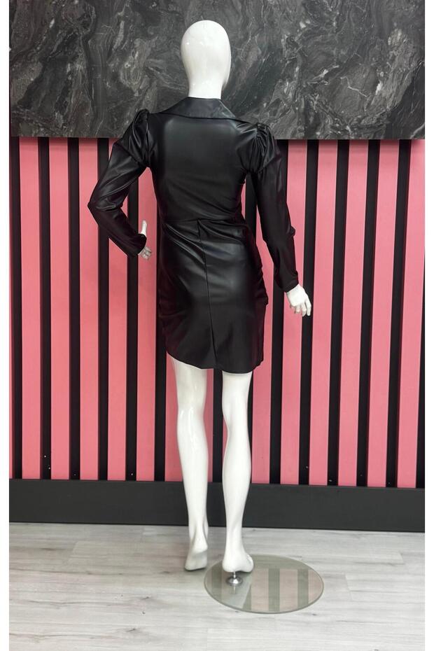 Suni Deri Elbise - 3