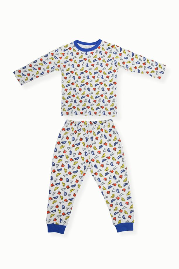 Çocuk Pijama Takımı 1-5 Yaş Arabalar Desen - 5