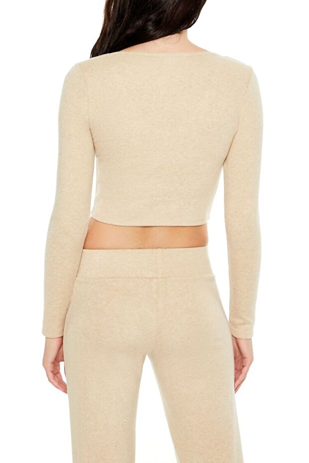 Dikişsiz V Yaka Tişört - 5