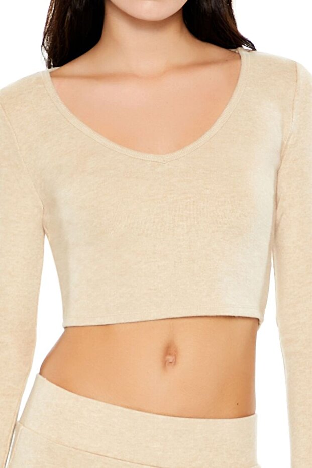 Dikişsiz V Yaka Tişört - 3