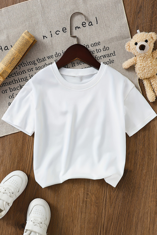 تي شيرت أبيض أساسي - 1