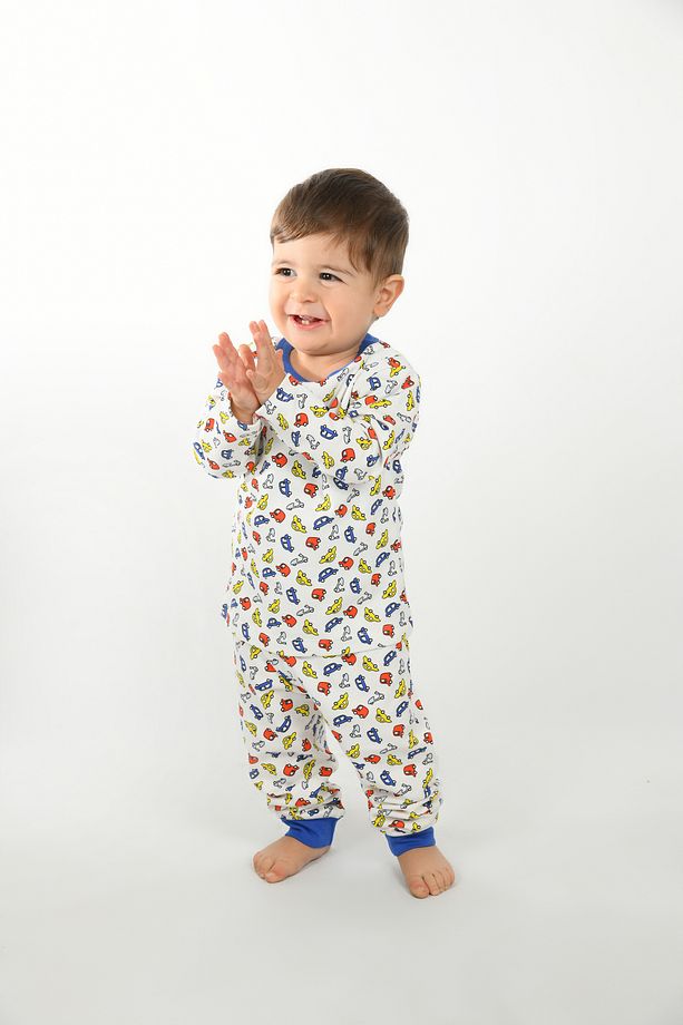 Çocuk Pijama Takımı 1-5 Yaş Arabalar Desen - 1