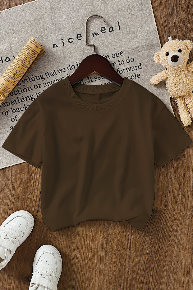 Καφέ Basic T-Shirt - 1