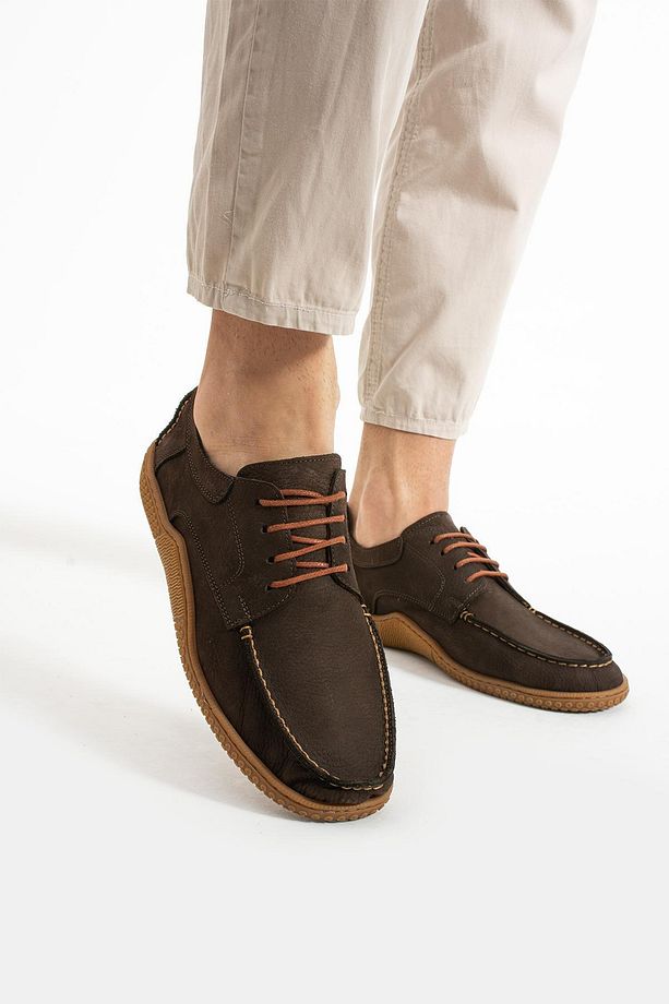 Kahve Nubuk   Erkek Casual Ayakkabı E01142080501 - 2
