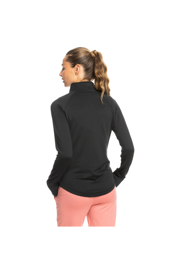 Waves of Warmth Waffle Layer Women's Black Innerwear Top Women's Innerwear Top Erjkt04069 - 6