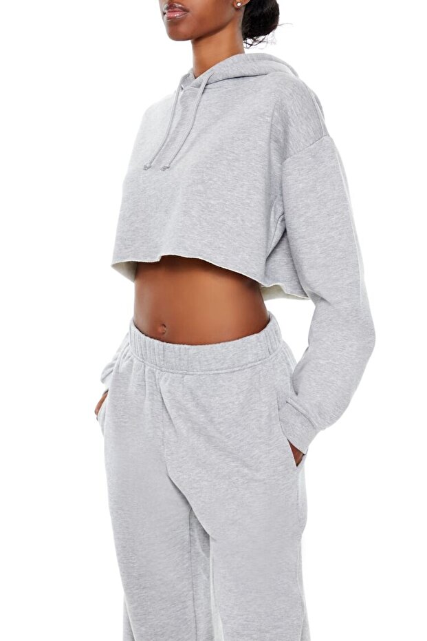 Fleece Crop Sweatshirt - 4