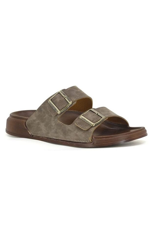 Casual Deniz Havuz Unisex Terliği Çiftler Için Yumuşak Deri Anatomik Kaymaz Taban Lüks Ayarlanabilir - 1