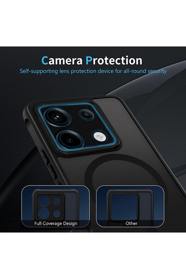 Xiaomi Redmi Note 13 Pro 5g Kılıf Mat Magsafe Şarj Özellikli Darbe Önleyici Hassas Butonlu Kapak Sio - 6