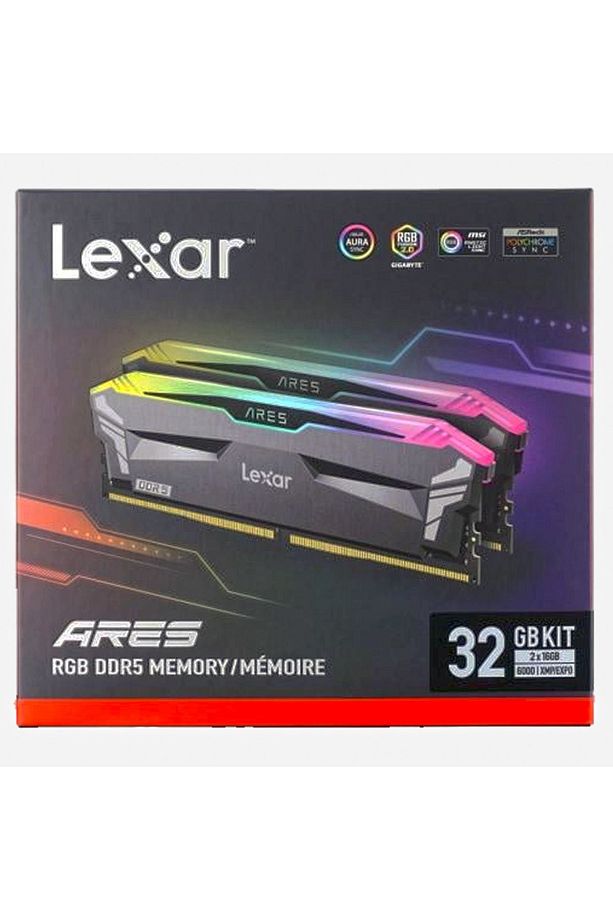 Ares DT Udımm 32GB KIT (2X16GB) CL30 6000 Mhz 1.35V DDR5 RGB Gaming Ram - 2
