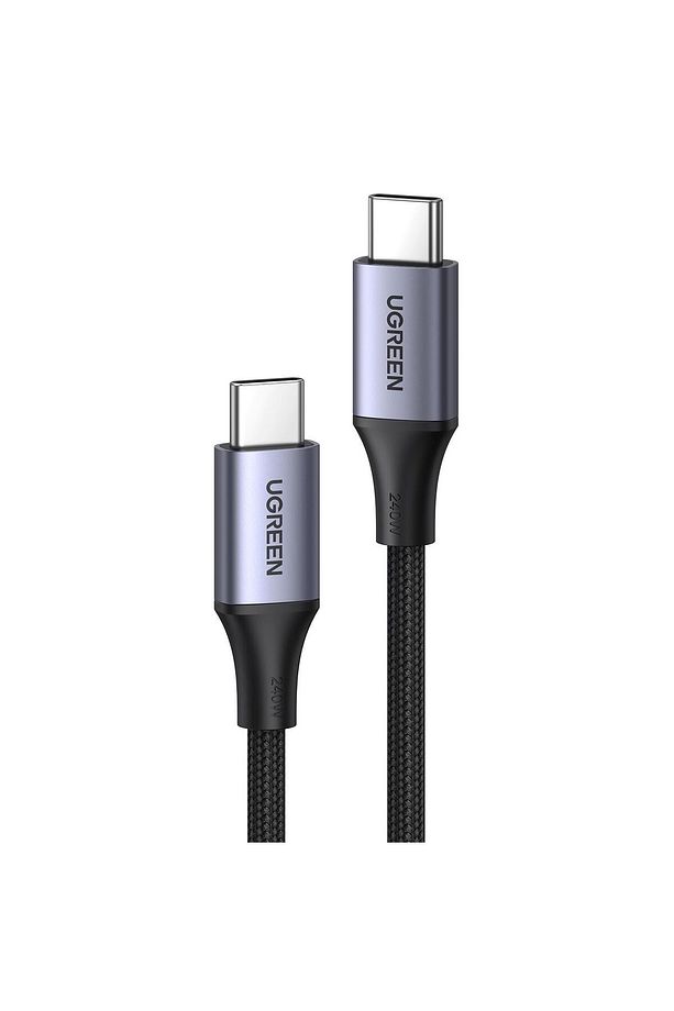 Usb-c 240w Örgülü Hızlı Şarj Kablosu, 1 Metre, Siyah - 15311 - 2