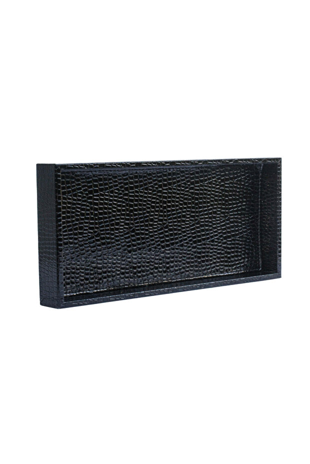 Shiny Crocodile Black-Large - 1