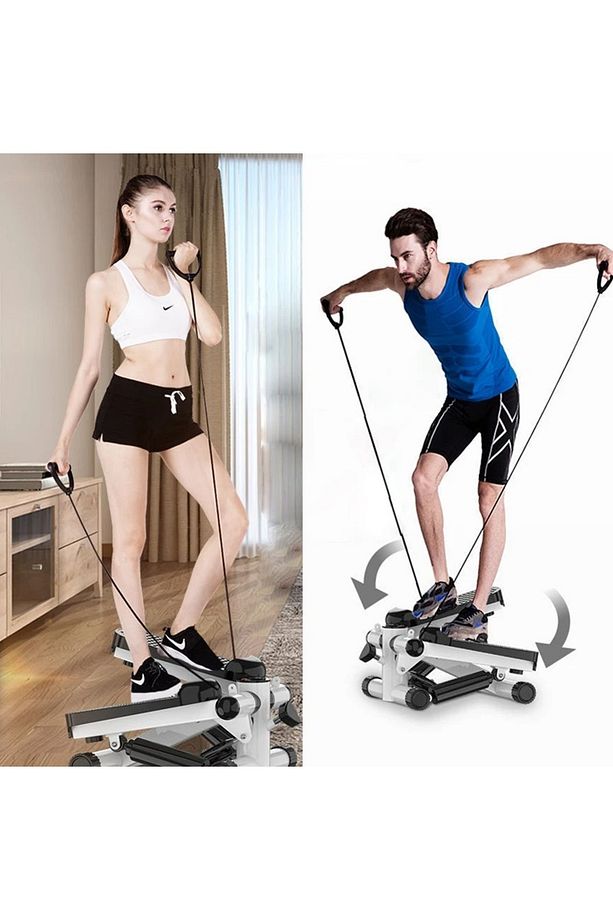 Egzersiz Spor Aleti Tırmanıcısı Cros Step Adım Bandı Step Direnç Bandı Ve Lcd Ekranlı Adım Egzersiz - 1