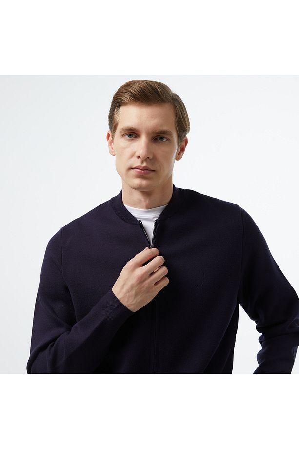 Erkek Lacivert Regular Fit Triko - 4