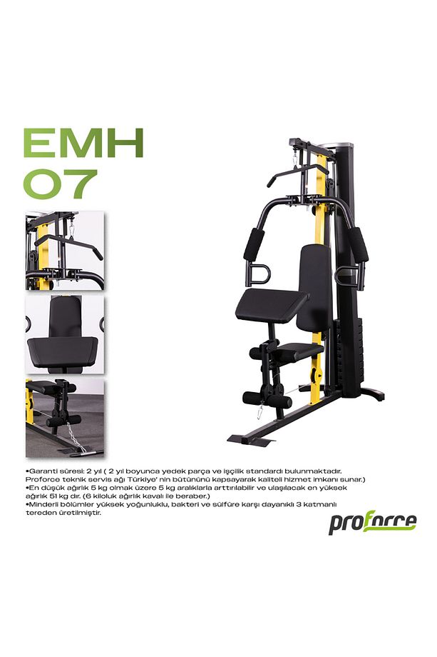 Emh07- Tek Kişilik Çok Fonksiyonlu Ayarlanabilir Ağırlık Çalışma İstasyonu - 3