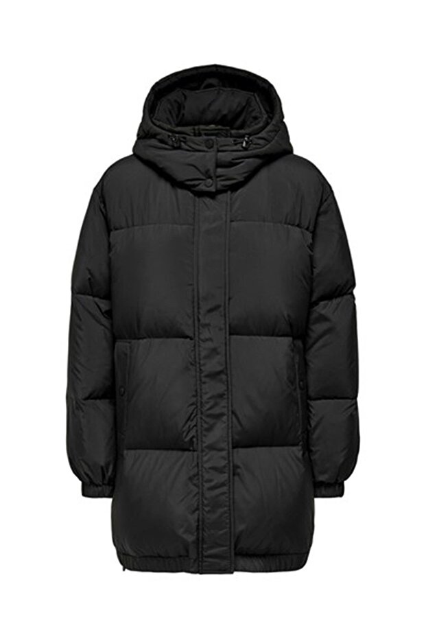 Vilma down Women's Black Hooded Coat