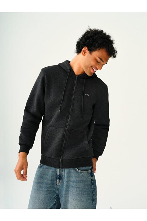 Erkek Black Sweatshirt LF2034270 - 1