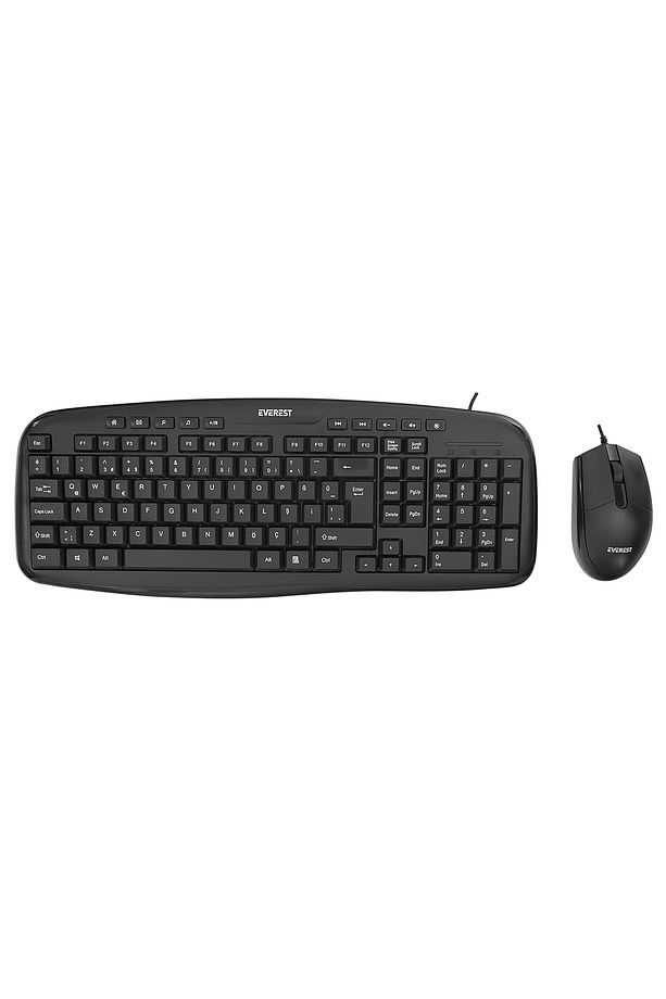 UN-795 Siyah Usb Q Multimedia Klavye + Mouse Set - 1