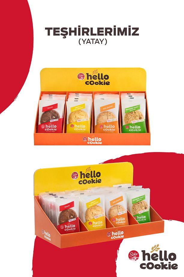 Hello Cookie Brownie Cookie Kurabiye Çikolata Parçacıklı 40gr X 20 Adet Avantajlı Paket - 5