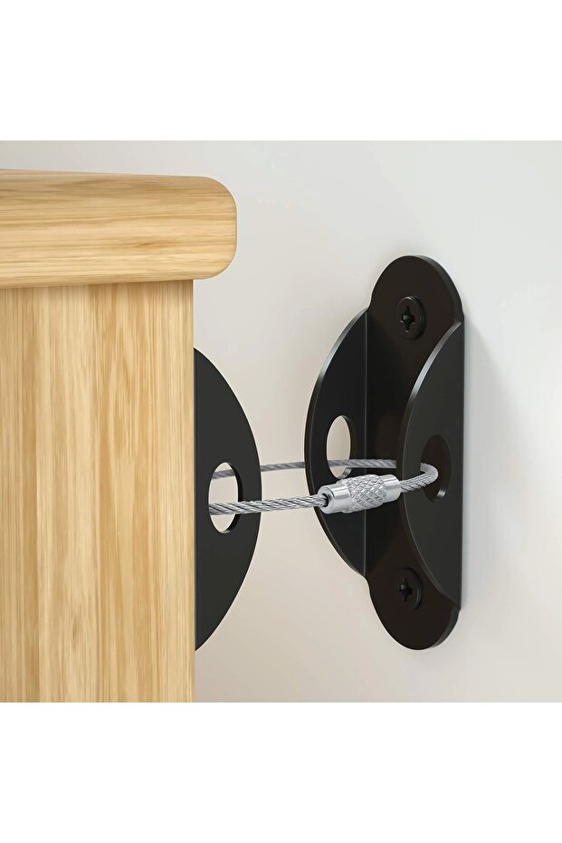 Heavy Load Steel Rope Earthquake Cabinet Fixing Bracket - Furniture Wardrobe Wall Fixing Bracket