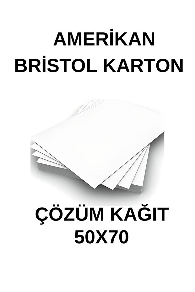 Genel Markalar Amerikan Bristol Karton 50X70 Cm 210 gr - 10 Adet