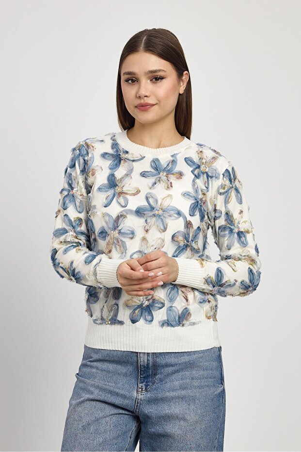 سترة منقوشة بالزهور موديل 6109 من إكرو - 3