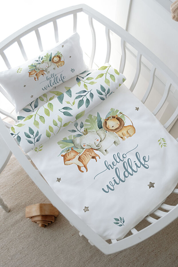 Mother's Side Crib Bedding Set (60X100) - for Baby Series - Safari Animals