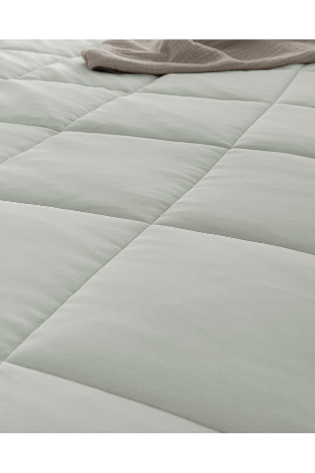 İlus Çift Kişilik Bambu Comforter Set - Mint Yeşili - 5