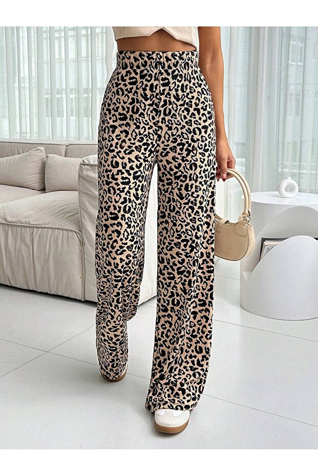 Pantaloni leopard de damă - 3
