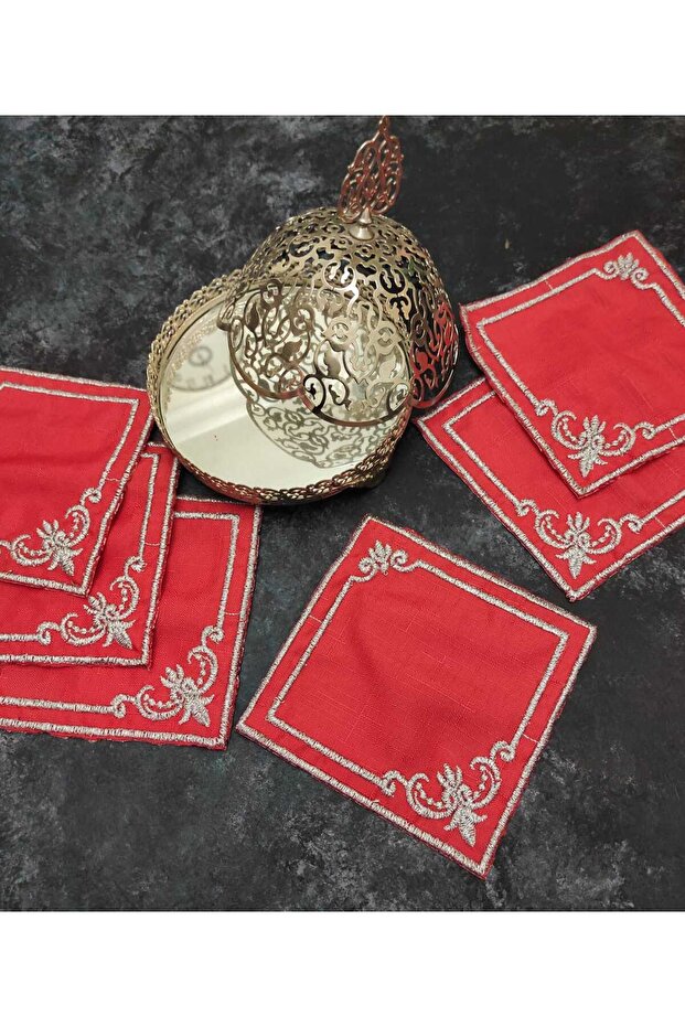 Presentation Napkin, Cocktail Napkin, Coffee Service Napkin, Coaster 6-Piece Presentation Napkin