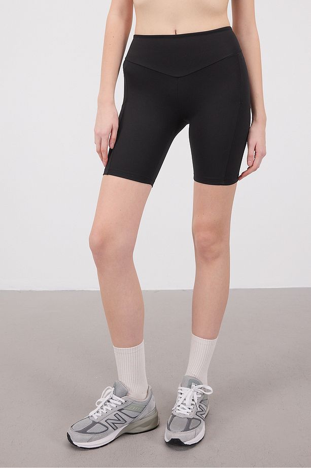 Yüksek Bel Spor Şort Tayt TYT0068-L3 - 6