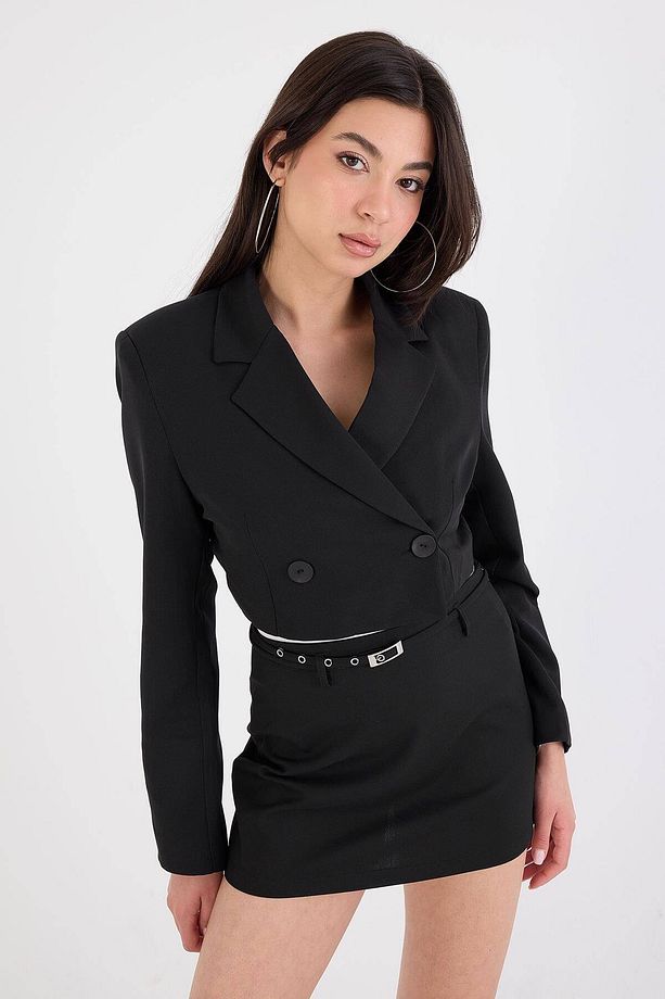 Crop Blazer Ceket C7208-Z14 - 1