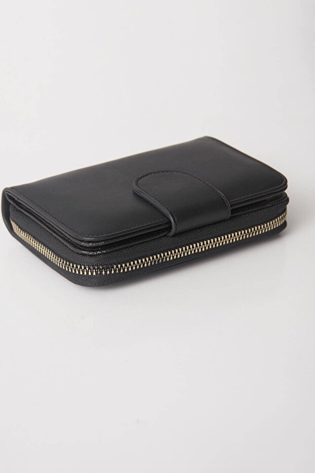 Czdn77-F9 Model Wallet with Zipper and Snap Closure - 5
