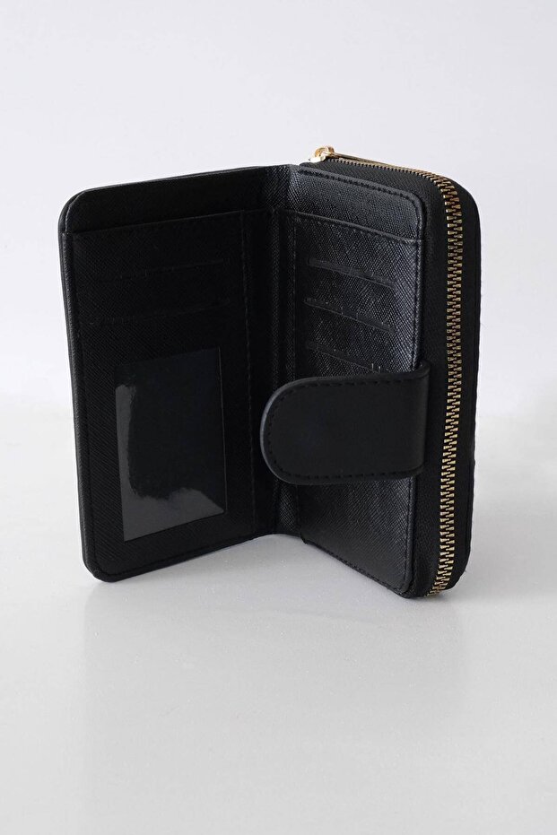 Czdn77-F9 Model Wallet with Zipper and Snap Closure - 2