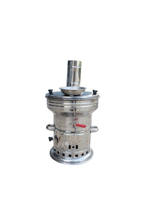 Odunlu 7lt Tek Musluklu Paslanmaz Semaver - 1