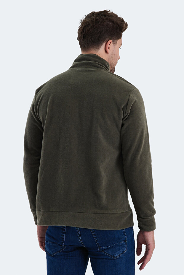 Solıd Erkek Sweatshirt Haki St21we052 - 2