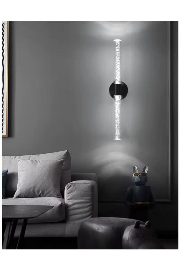 38cm Ledli,DuvarAplik,Kabarcıklı Cam,aplik,Yatakbaşı,Modern,Dekoratif,Koridor, 3000K (1ADET) - 2