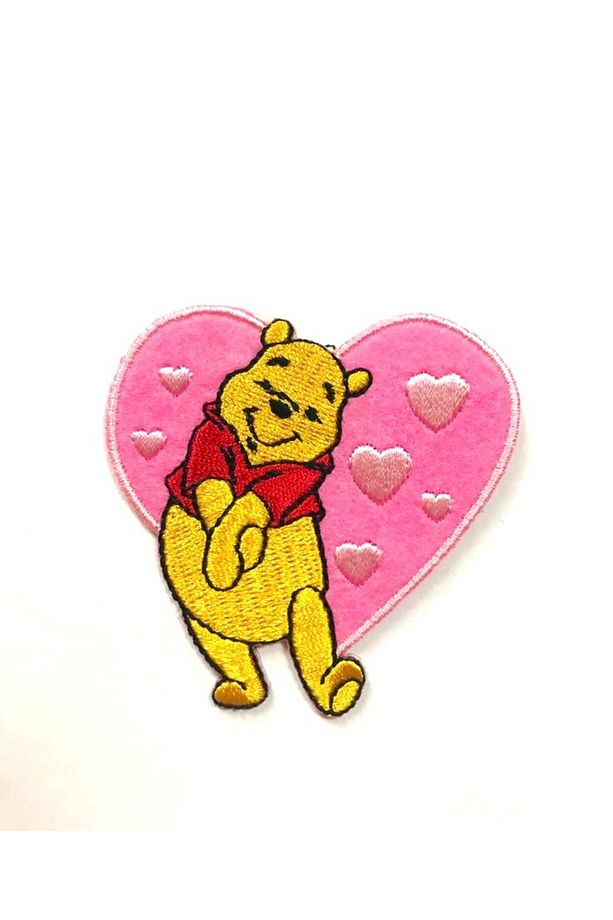 Ütü Ile Yapışan Nakışlı Dokuma Arma Patch Yama Dörtlü Winnie Set - 5