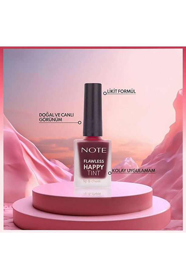 Flawless Happy Tint Lip & Cheek 02 Wild Cherry Likit Allık - 4