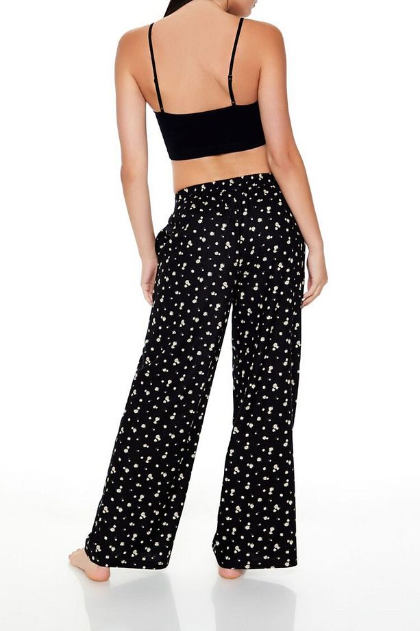 Çiçek Desenli Pijama Altı - 5
