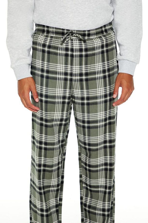 Ekose Desenli Pijama Altı - 3